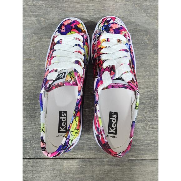 Keds Triple up Watercolor Floral sneakers Size 7 - Picture 8 of 11